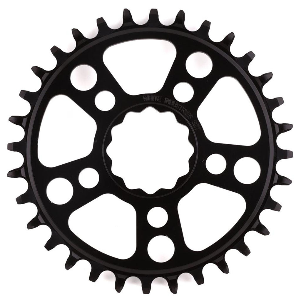 White Industries MR30 TSR 1x Chainring (0mm Offset) 32T, Black-0