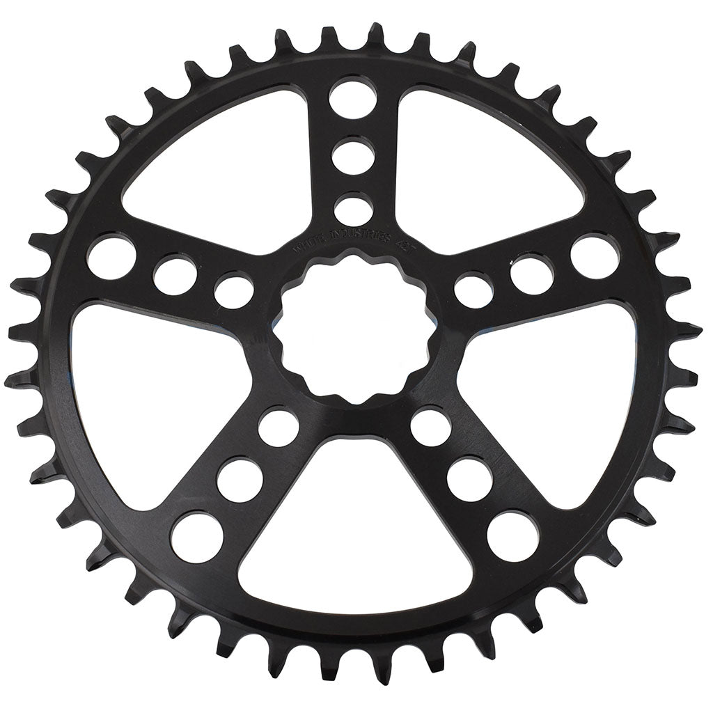 White Industries MR30 TSR 1x Chainring (3mm Offset) 42T, Black-0