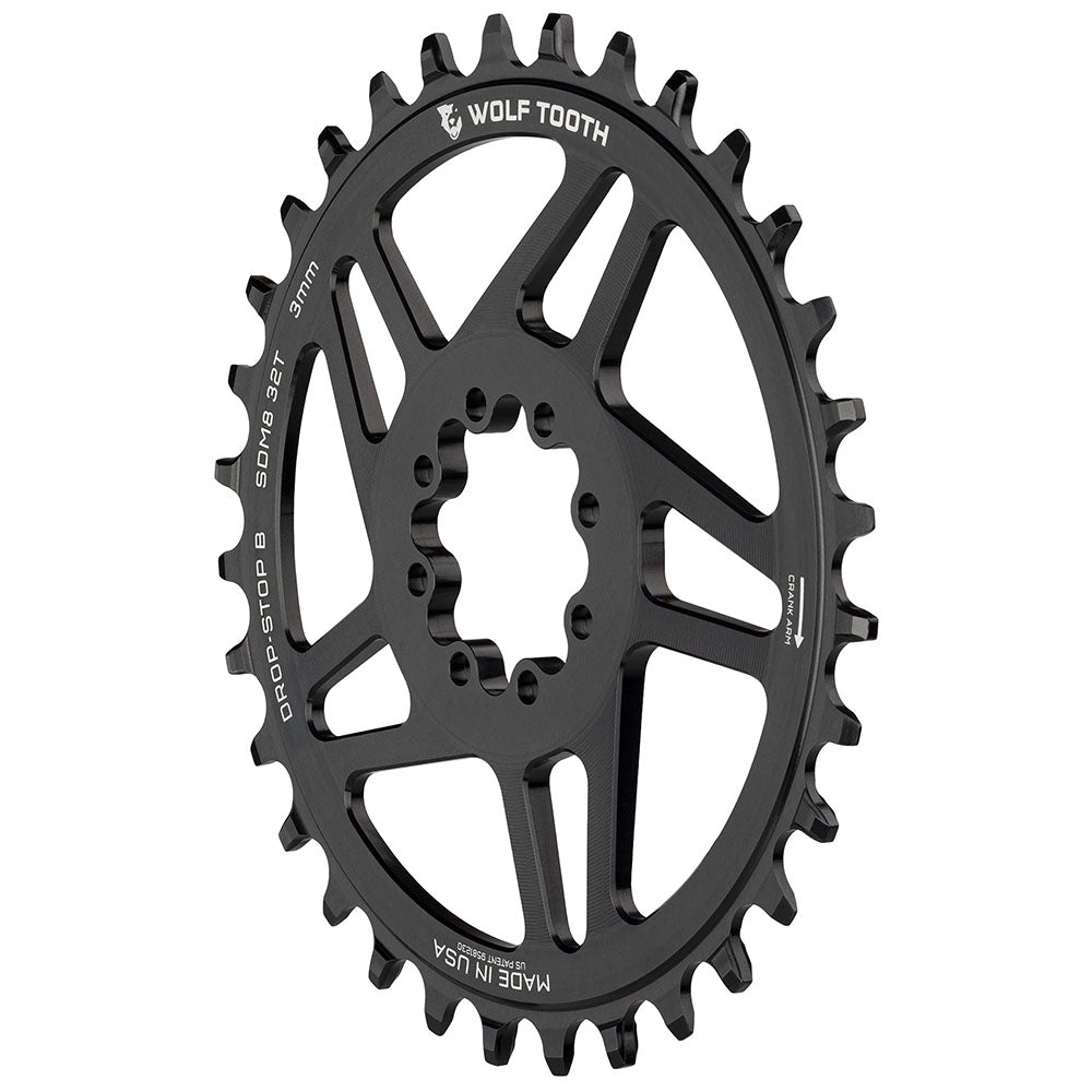 Wolf Tooth Components Elliptical 3-Bolt Boost Chainring (DropStop-B), 30T, B-0