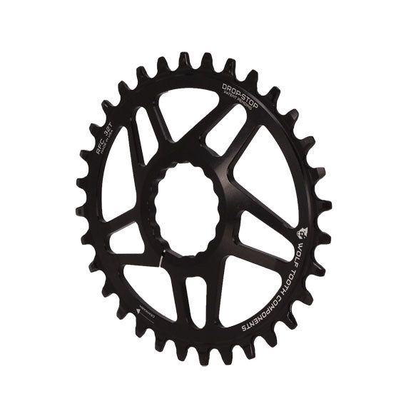 Wolf Tooth Components Elliptical Cinch Direct Mount Chainring, 32T, Black-0