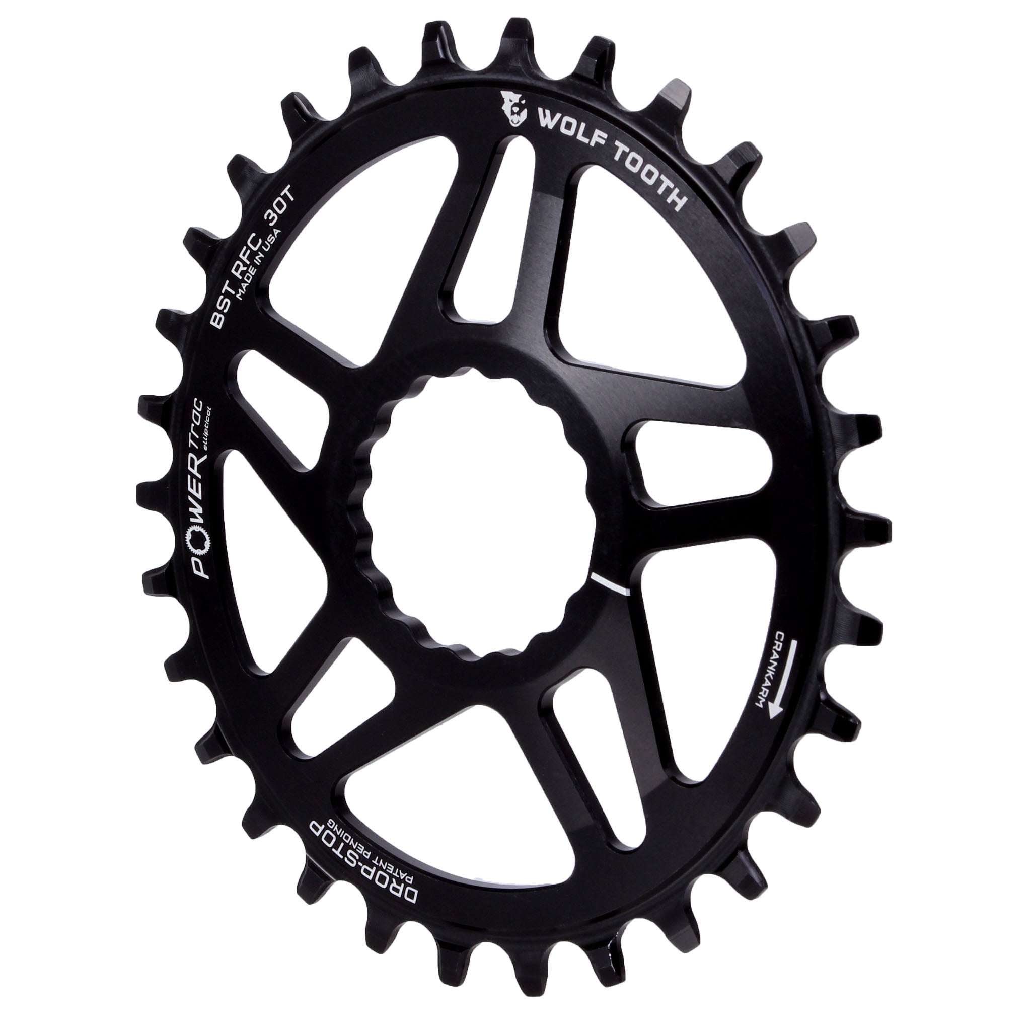 Wolf Tooth Components Elliptical Cinch Direct Mount Boost Chainring, 30T, B-0