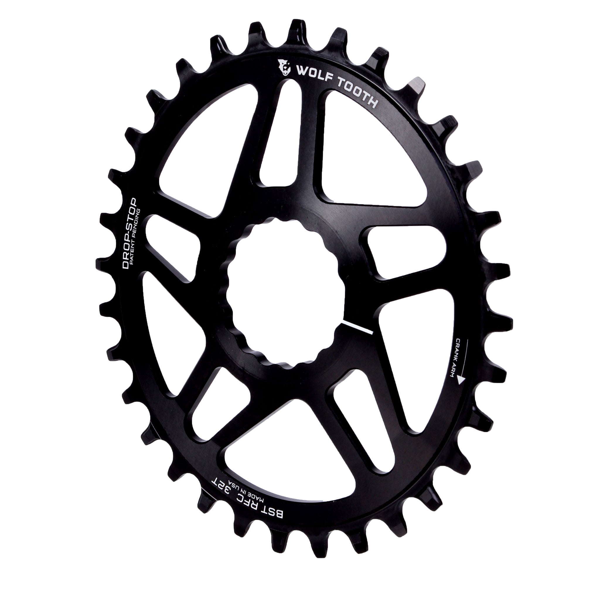 Wolf Tooth Components Elliptical Cinch Direct Mount Boost Chainring, 32T, B-0