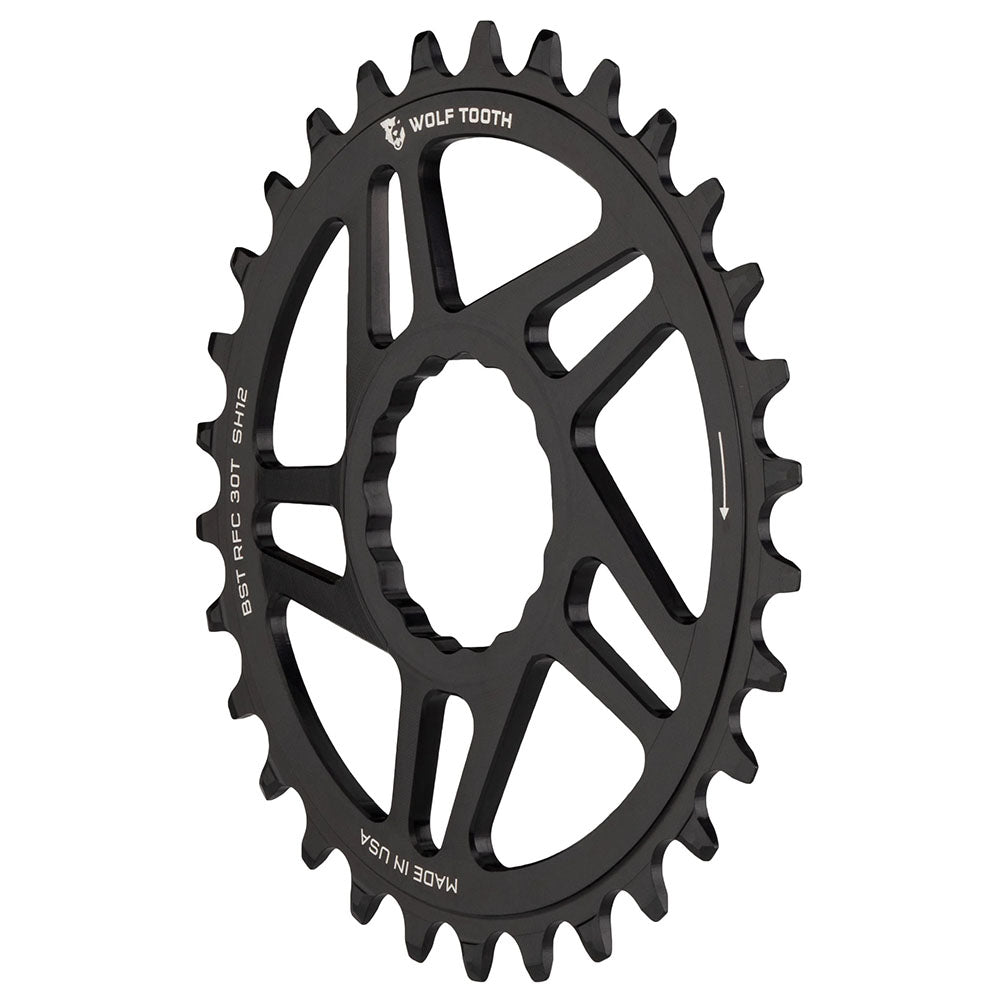 Wolf Tooth Components Cinch Boost Drop-Stop B Chainring, 30T, Black-0