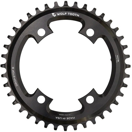 Wolf Tooth Components 107 BCD Road Chainring (Flat Top), 40T, Blk-0