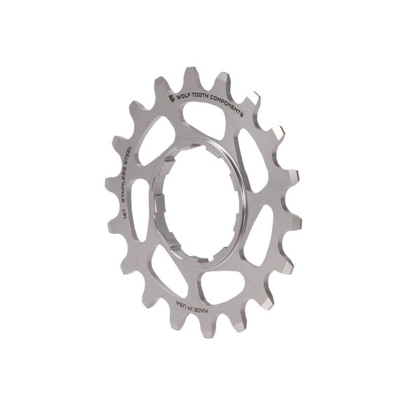 Wolf Tooth Components Stainless Steel Singlespeed Cog, 18t - Silver-0
