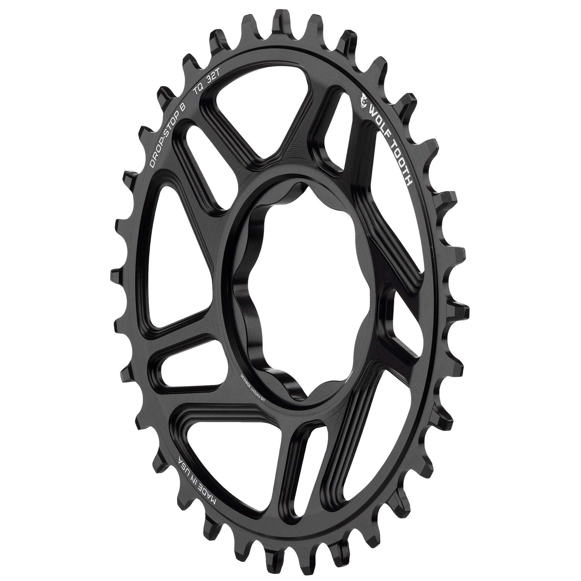 Wolf Tooth Components Direct Mount Trek TQ E-Bike Chainring (B), 32T - Black-0