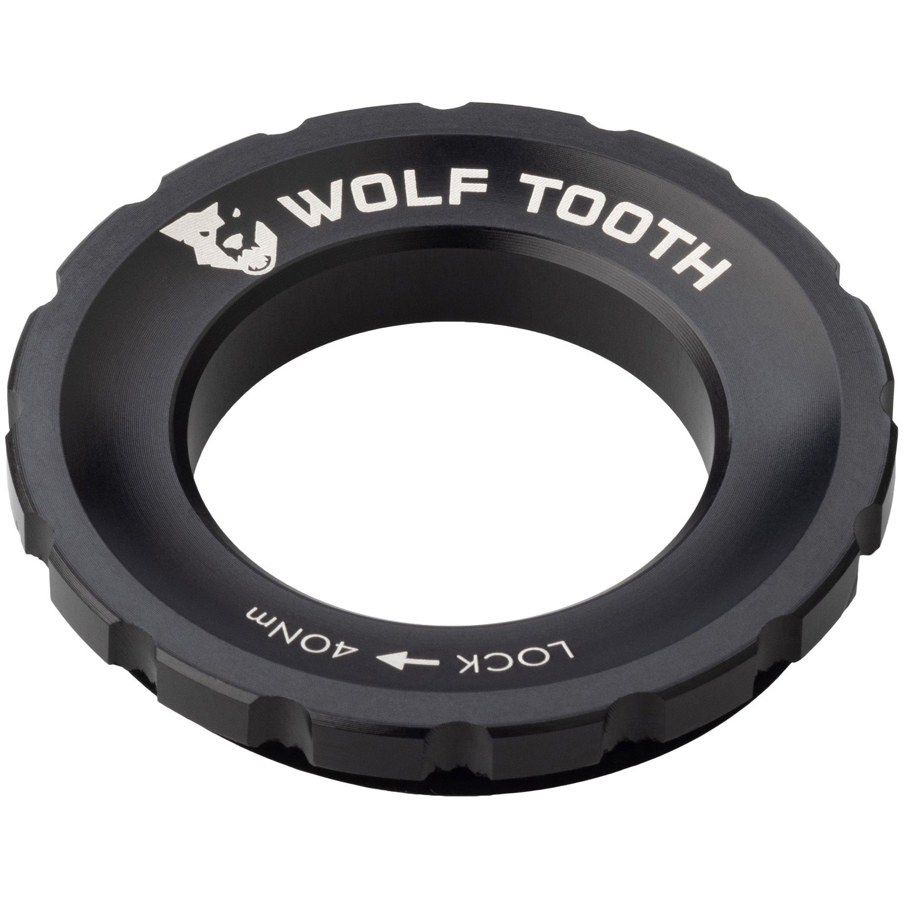 Wolf Tooth Components Centerlock Rotor Lockring, Black-0