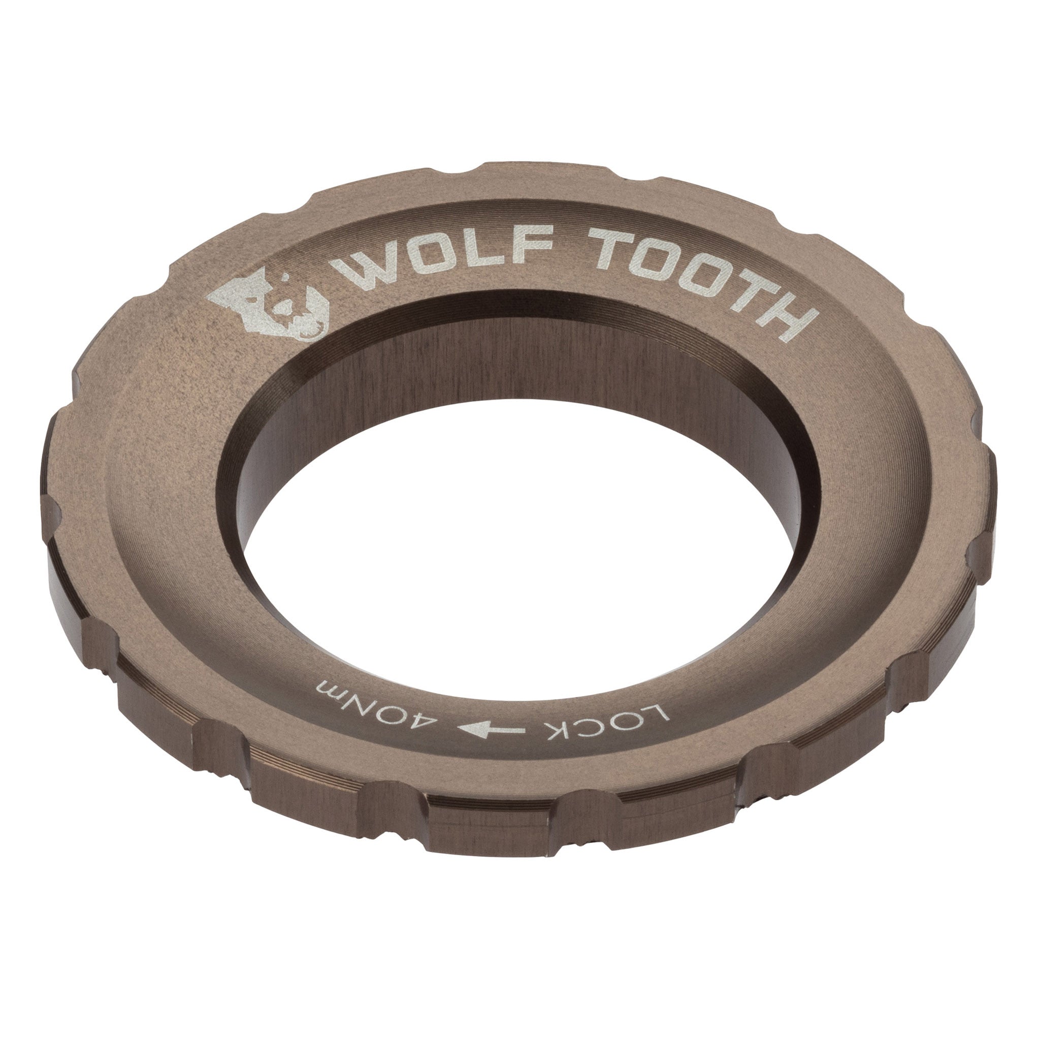 Wolf Tooth Components Centerlock Rotor Lockring, Espresso-0