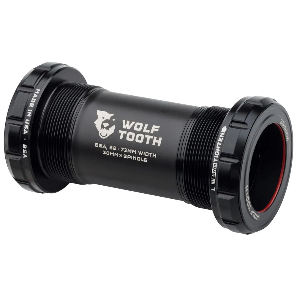 Wolf Tooth Components Bottom Bracket, BSA Shell, 30mm, Black-0