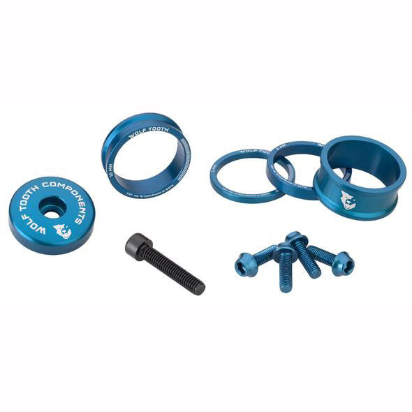 Wolf Tooth Components Anodized Bling Kit - Blue-0
