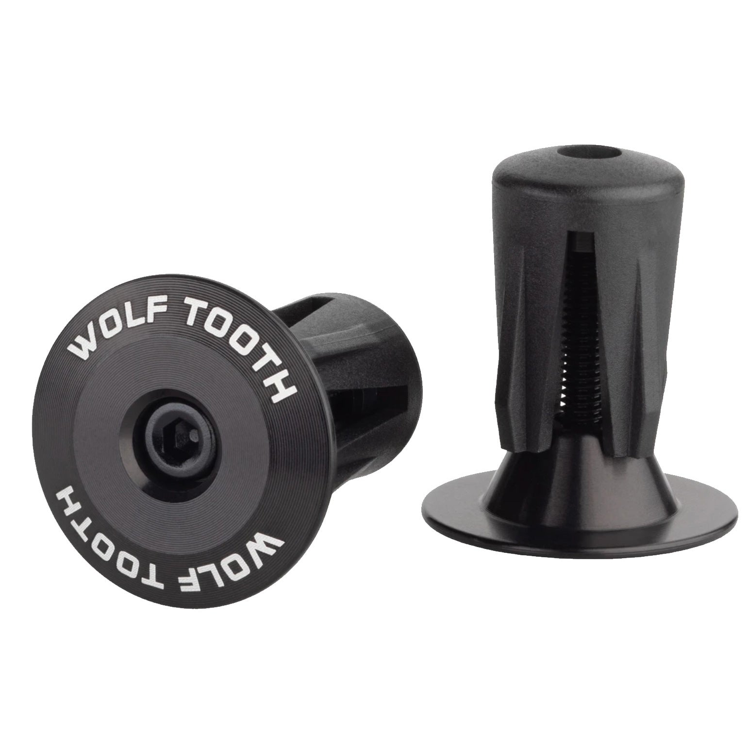 Wolf Tooth Components Alloy Bar End Plugs - Black-0