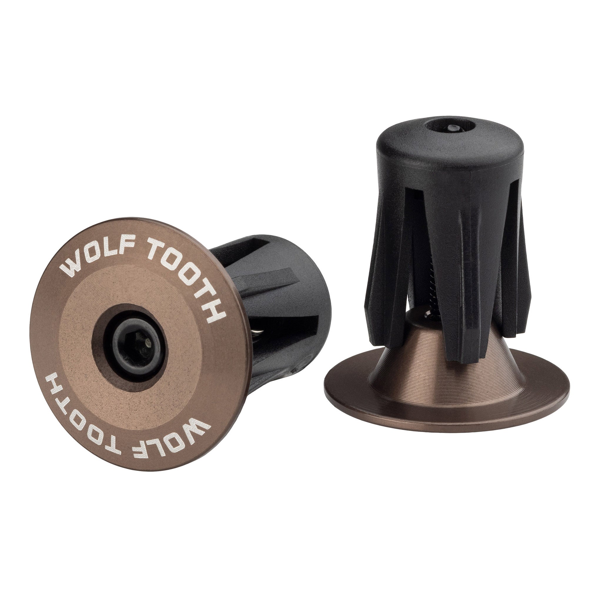Wolf Tooth Components Alloy Bar End Plugs - Espresso-0