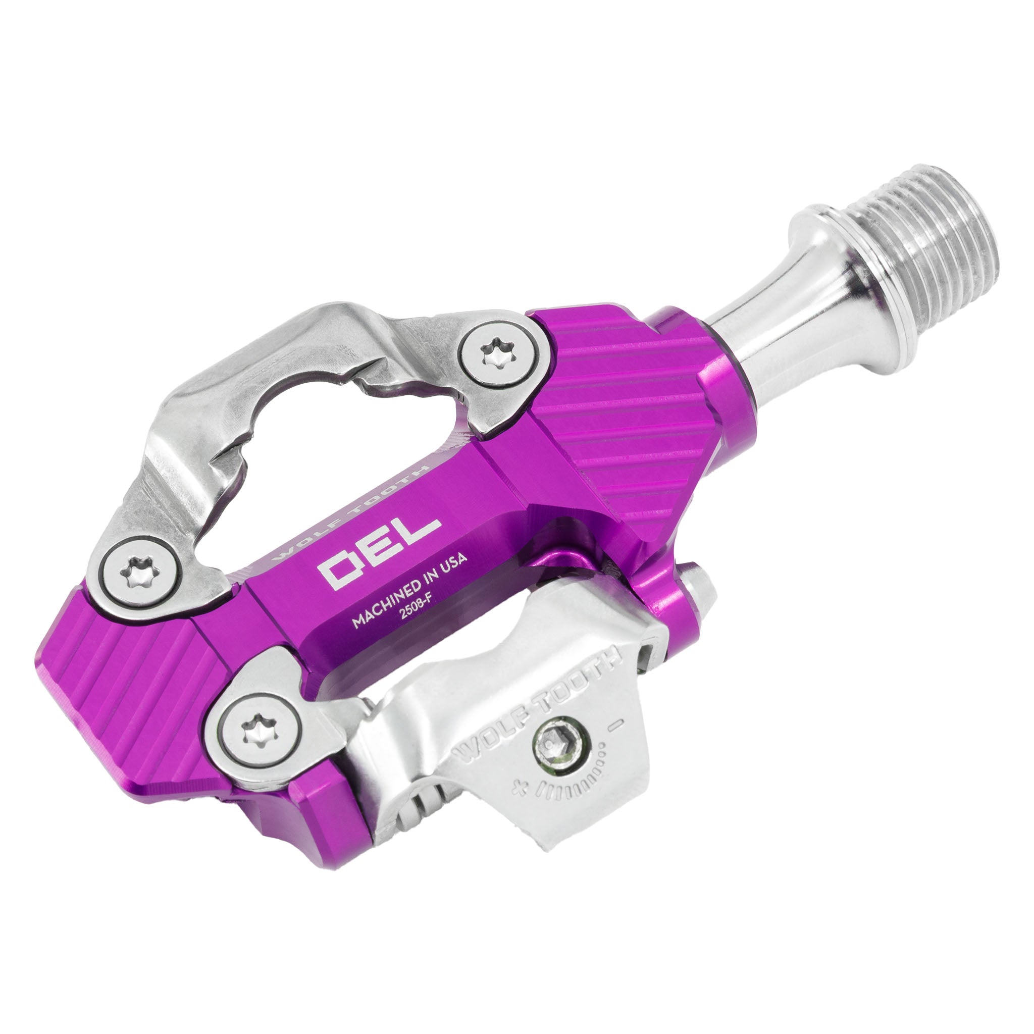 Wolf Tooth Components DEL Gravel Clipless Pedal, Ultraviolet Purple-0
