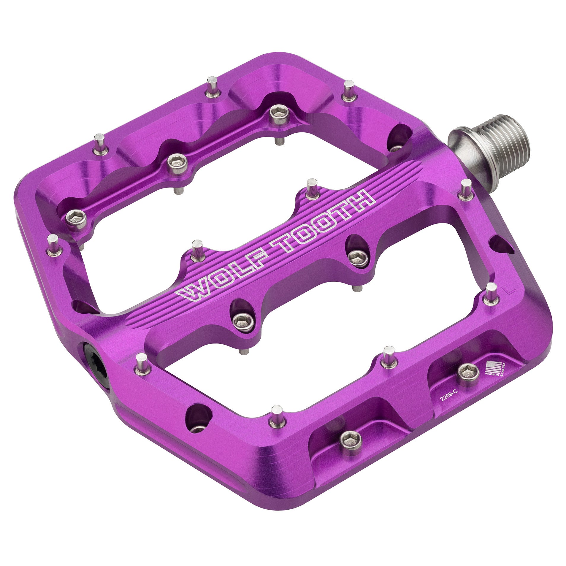 Wolf Tooth Components Waveform Platform Pedal, Large - Purple-0
