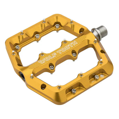 Wolf Tooth Components Waveform Platform Pedal, Large, Gold-0