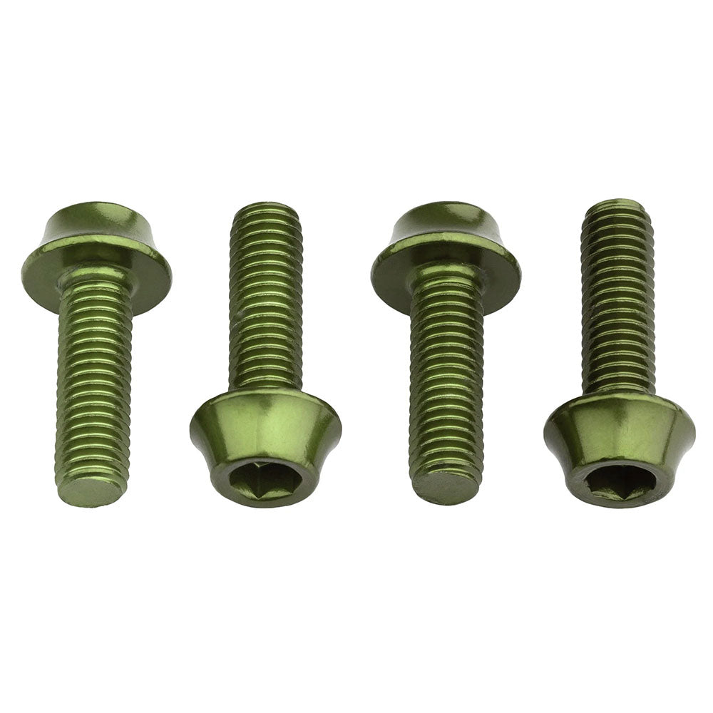 Wolf Tooth Components Aluminum Bottle Cage Bolt, 4 pcs - Olive-0