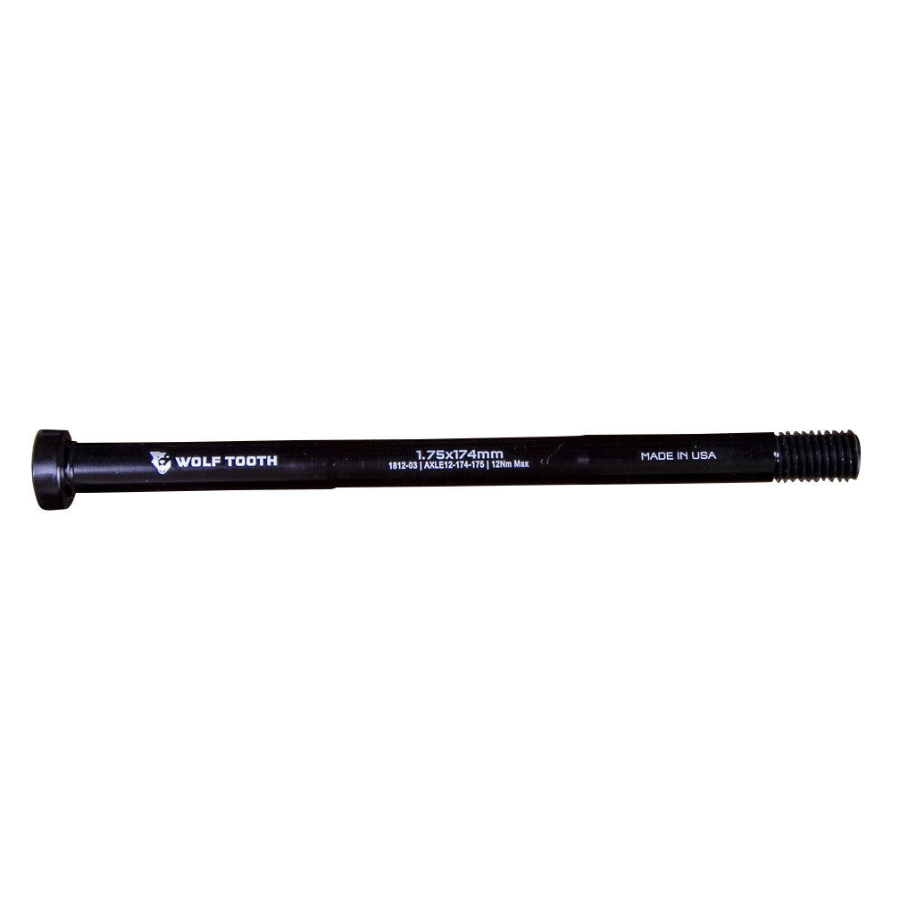 Wolf Tooth Components Rear Replacement Thru-Axle, 1.75x174mm - Black-0