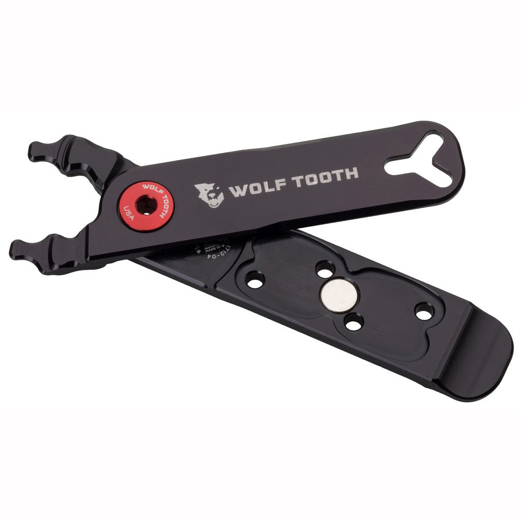 Wolf Tooth Components Master Link Combo Pliers, Black/Red-0