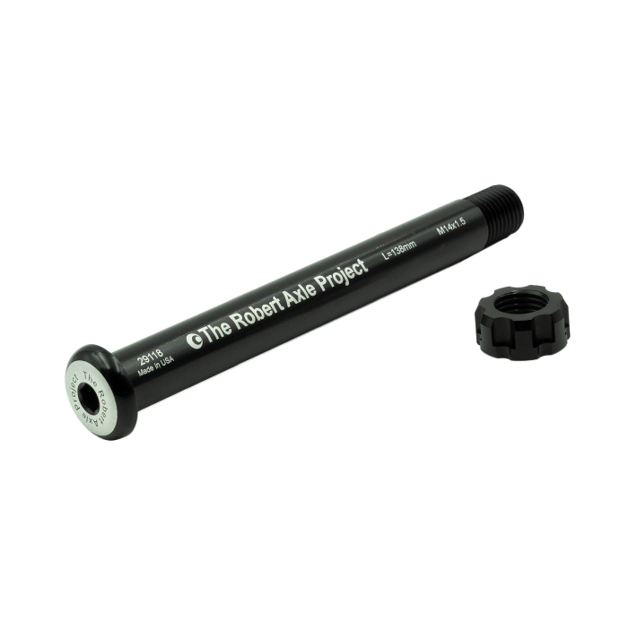 Robert Axle Project Lightning Thru-Axle, Front, RAT, 15x100 - Black-0