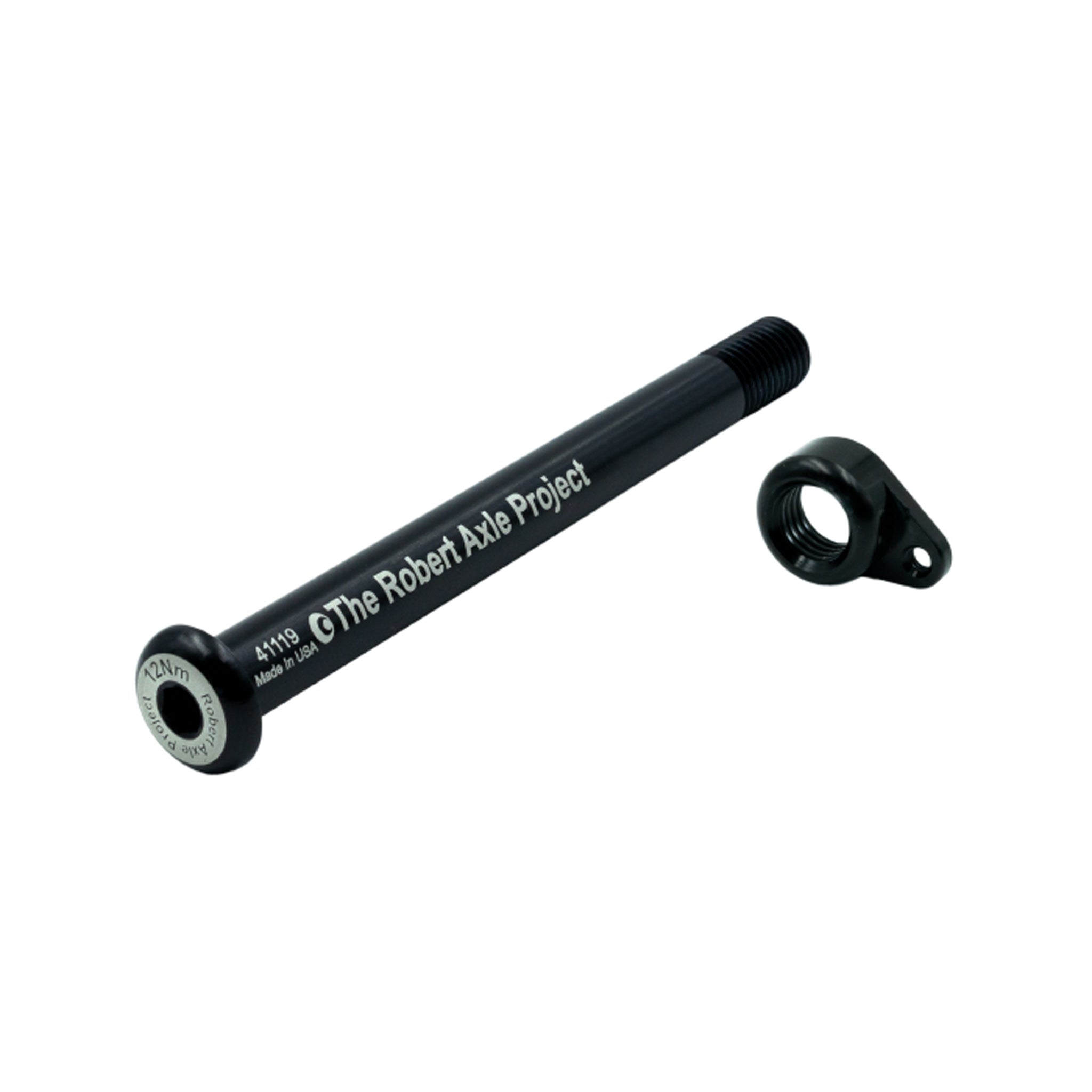 Robert Axle Project Lightning Thru-Axle, Front, RAT, 12x100 - Black-0