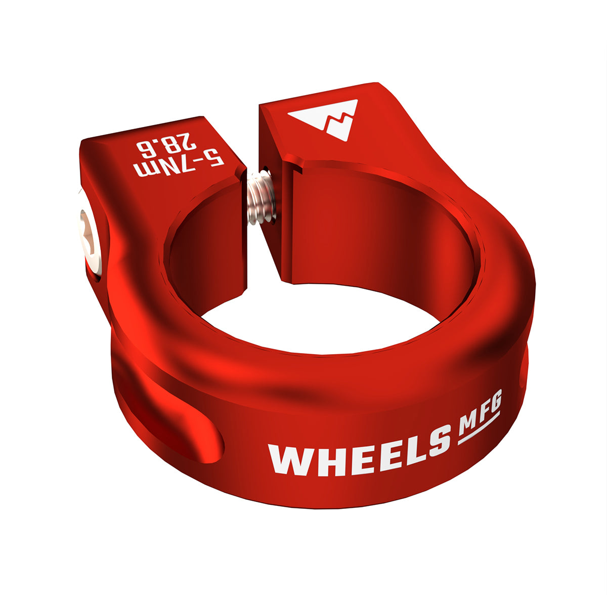 Wheels Mfg Bolt-On Seatpost Collar, 29.8mm, Red-0