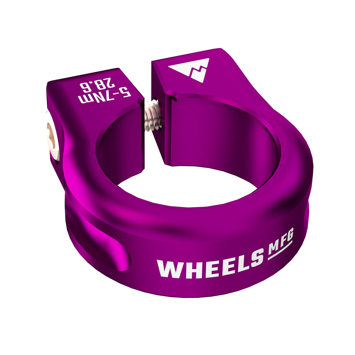 Wheels Mfg Bolt-On Seatpost Collar, 29.8mm, Purple-0