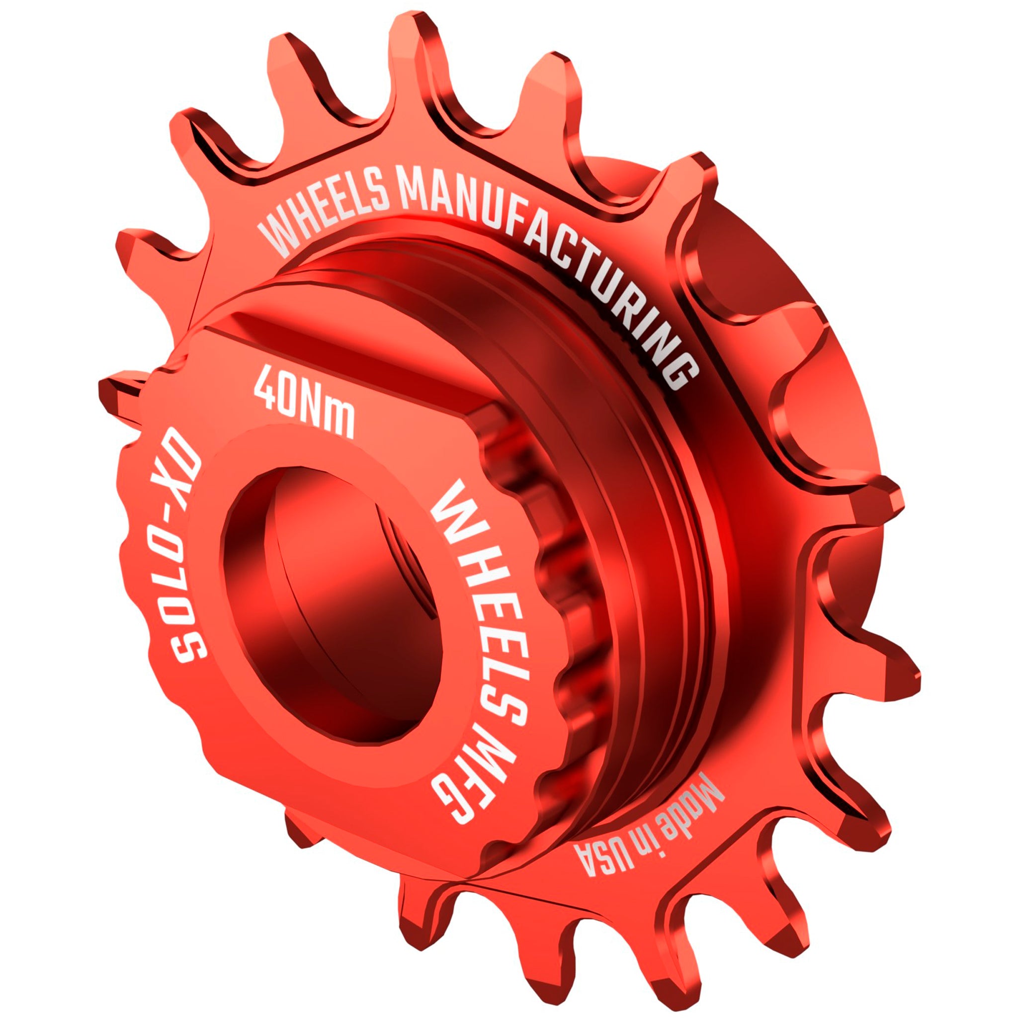 Wheels Mfg SOLO-SPLINE Singlespeed Conversion Kit, Red-0