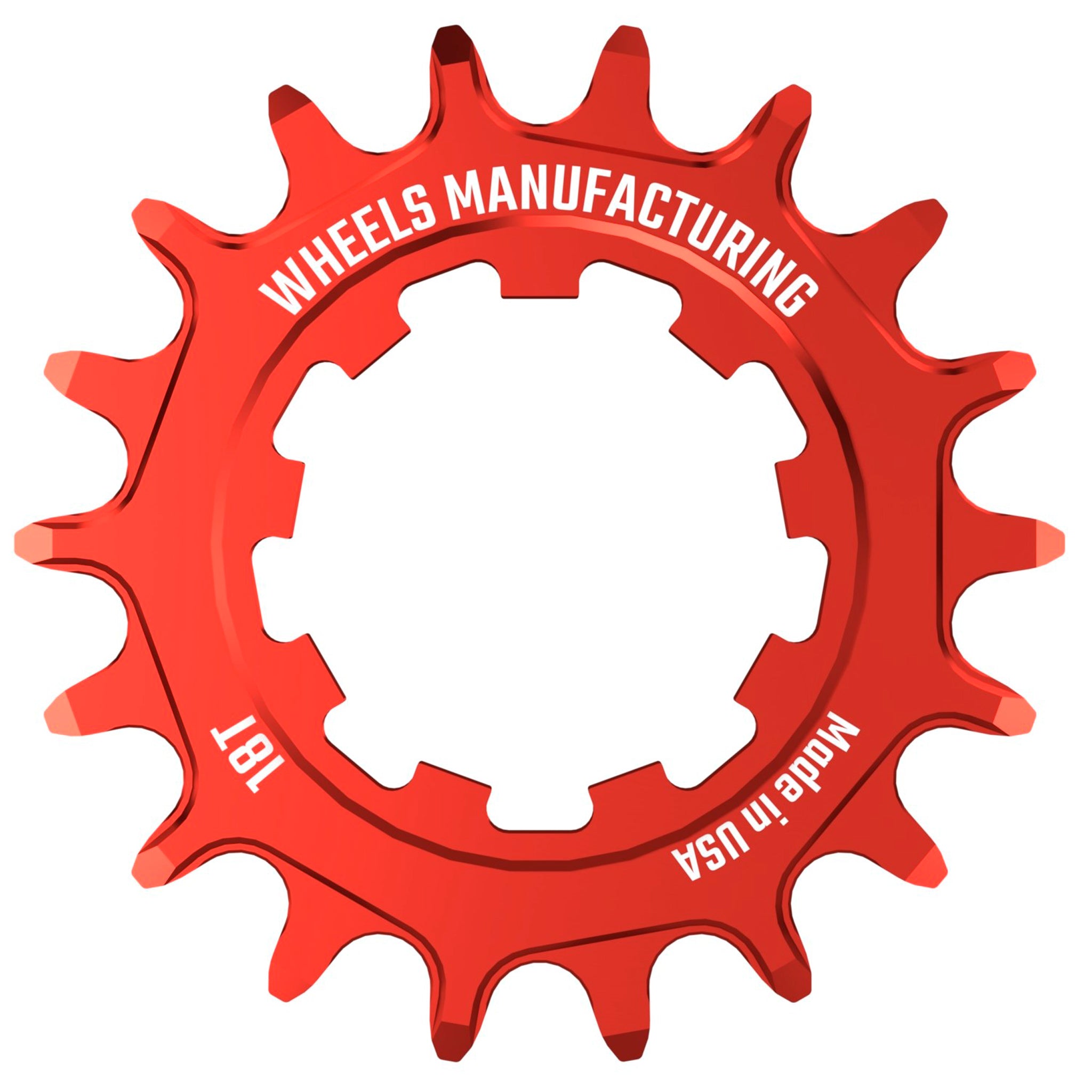 Wheels Mfg SOLO Singlespeed Cog, 18t, Red-0