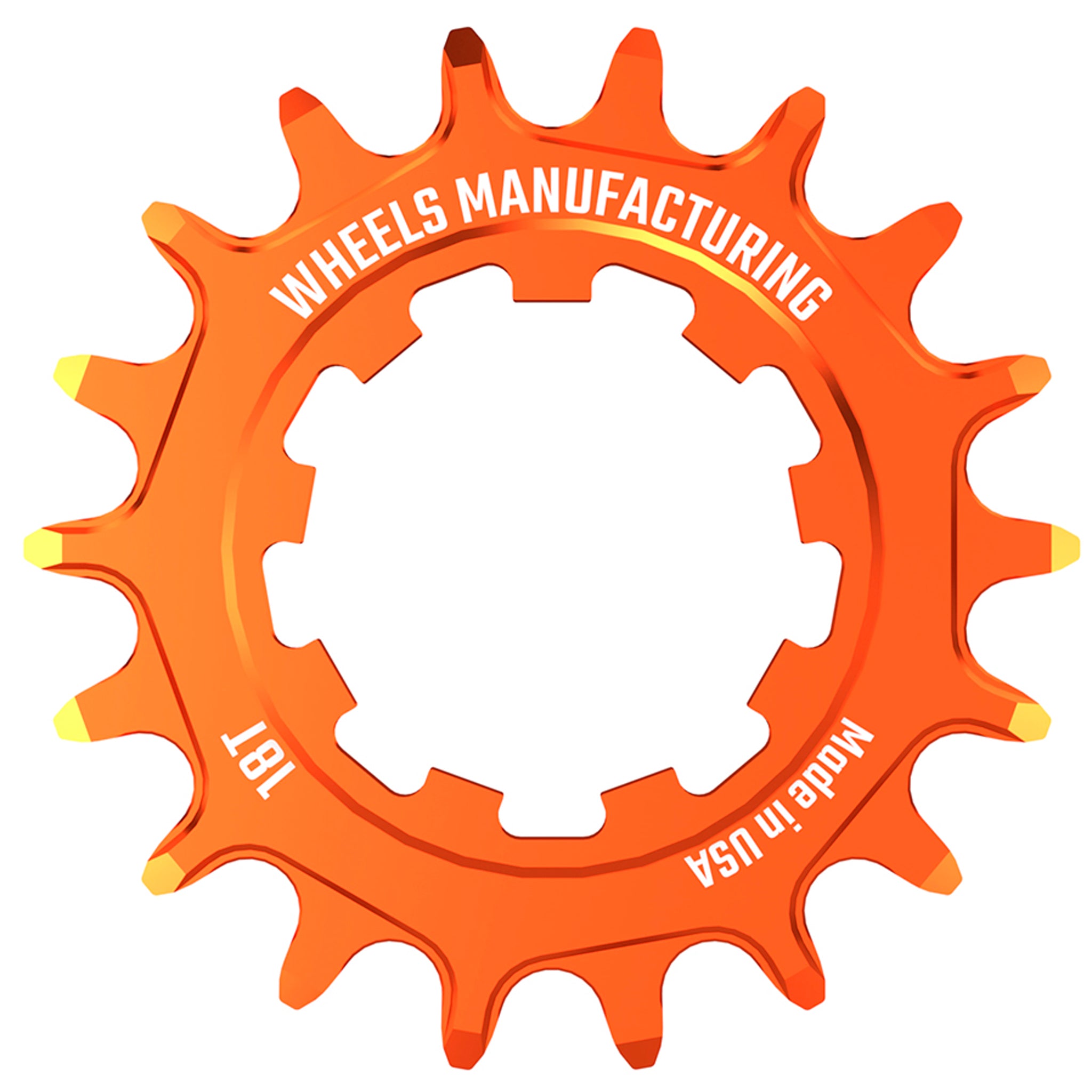 Wheels Mfg SOLO Singlespeed Cog, 18t, Orange-0