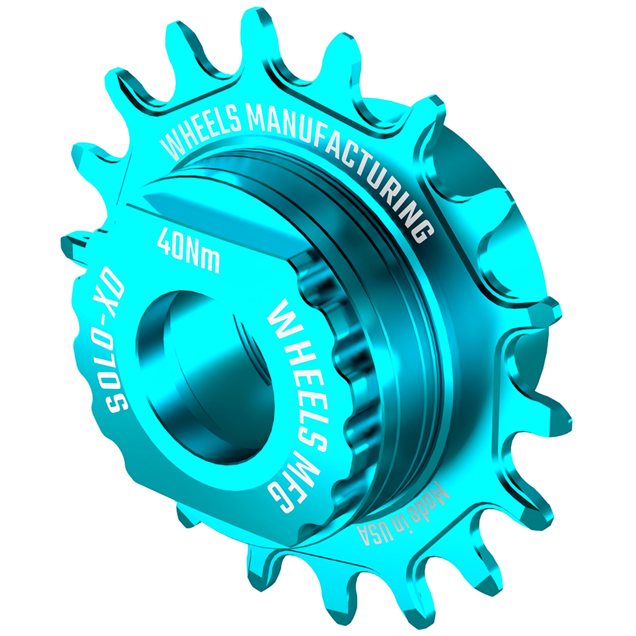 Wheels Mfg SOLO-SPLINE Singlespeed Conversion Kit, Teal  -0