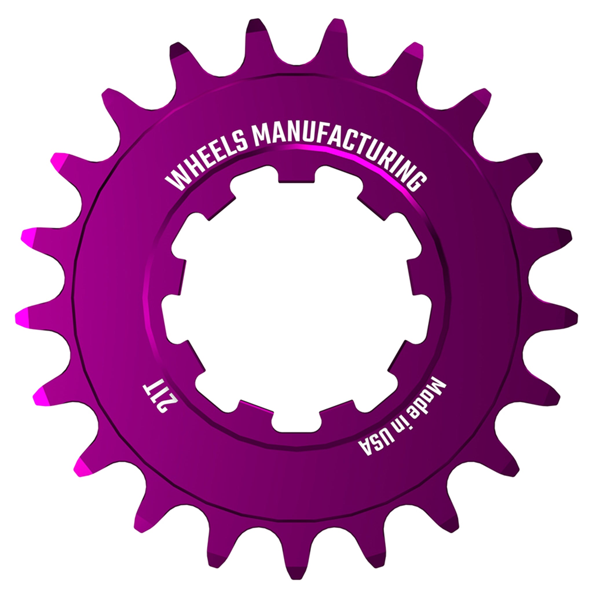 Wheels Mfg SOLO Singlespeed Cog, 21t, Purple-0