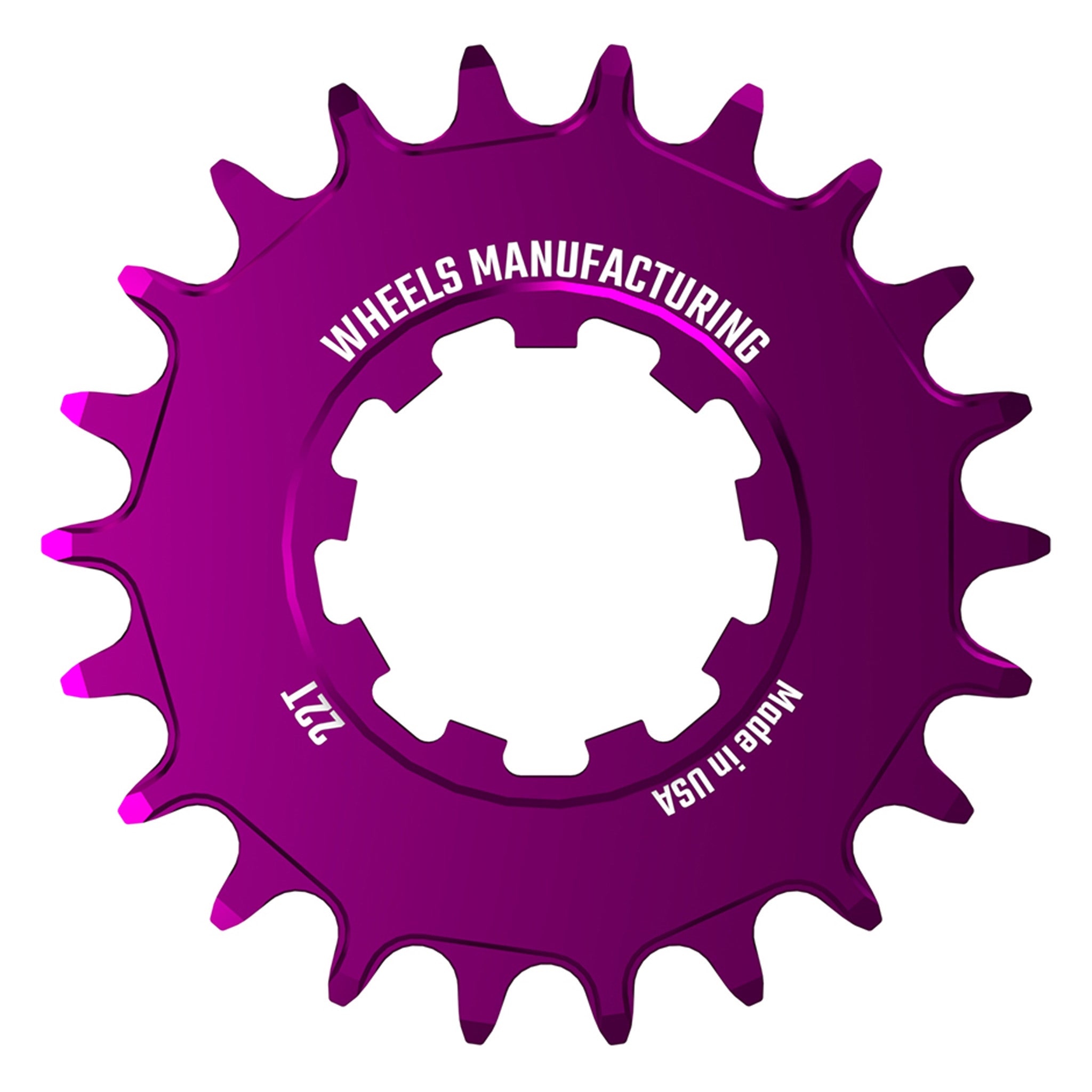 Wheels Mfg SOLO Singlespeed Cog, 22t, Purple-0