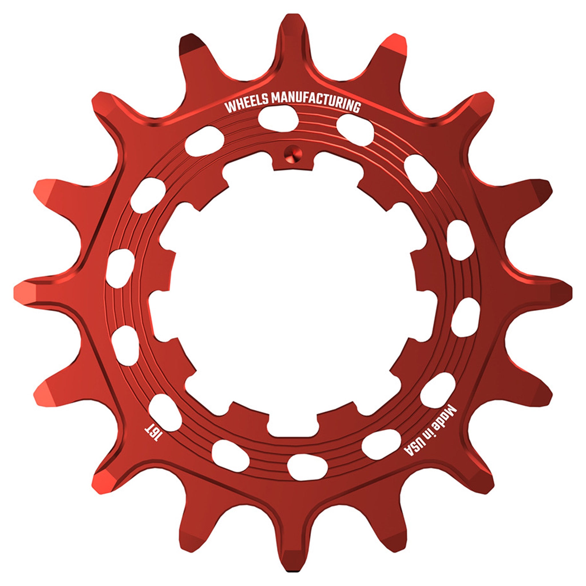 Wheels Mfg SOLO-HG Singlespeed Cog, 16t, Red-0