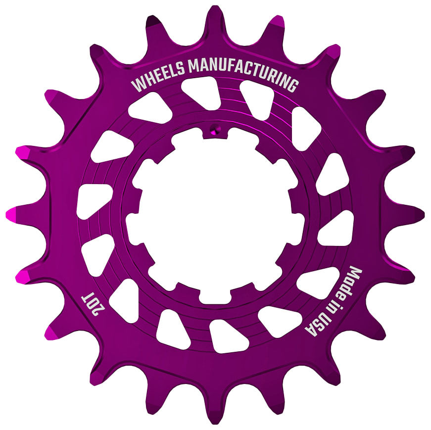 Wheels Mfg SOLO-HG Singlespeed Cog, 20t, Purple-0