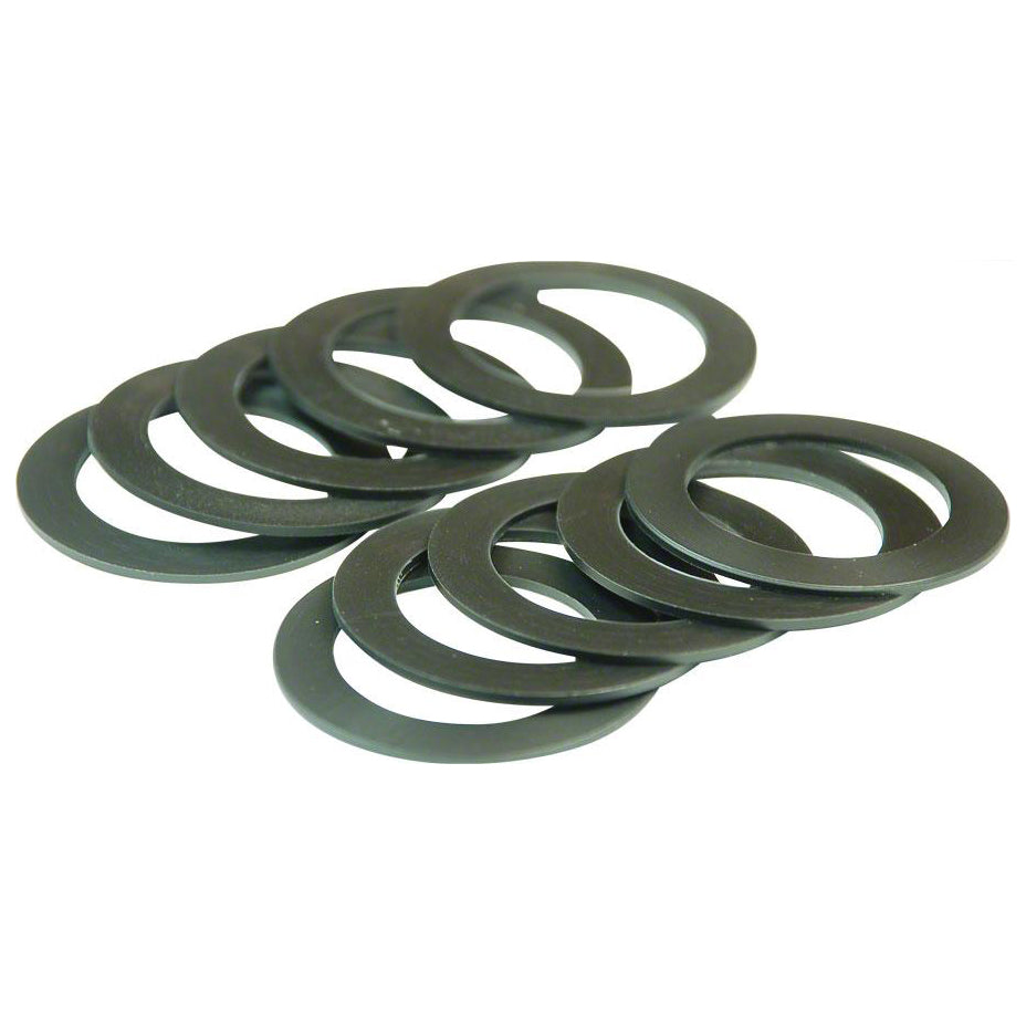 Wheels Mfg 0.5mm 30mm Bottom Bracket Spacer, 10/Count - Black-0