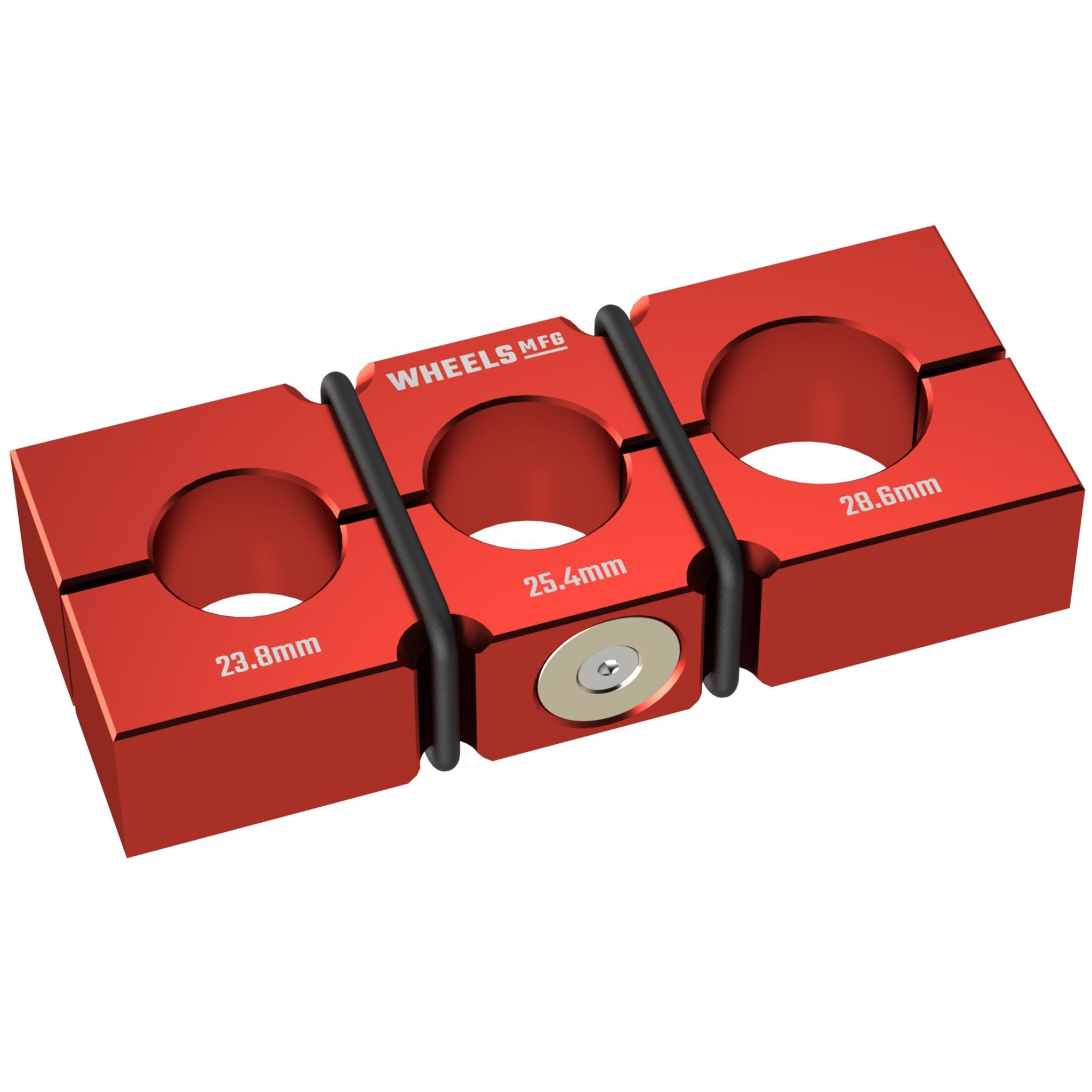 Wheels Mfg Vice Shaft Clamp, Large ST0010, Red-0