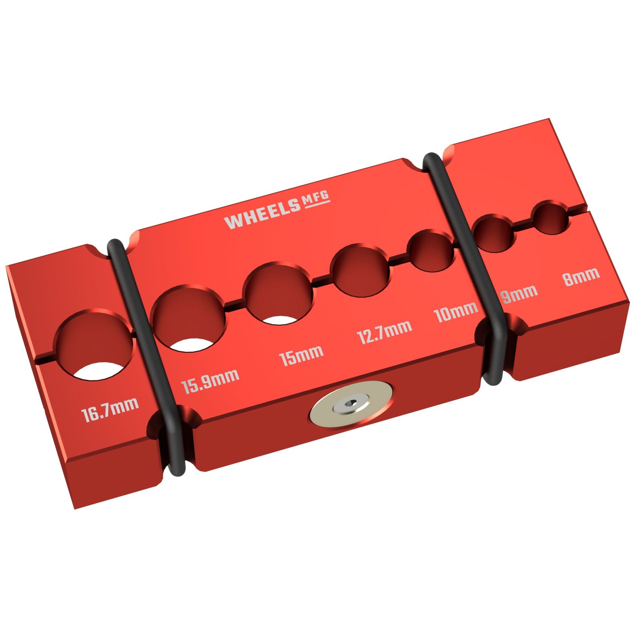 Wheels Mfg Vice Shaft Clamp, Small ST0008, Red-0