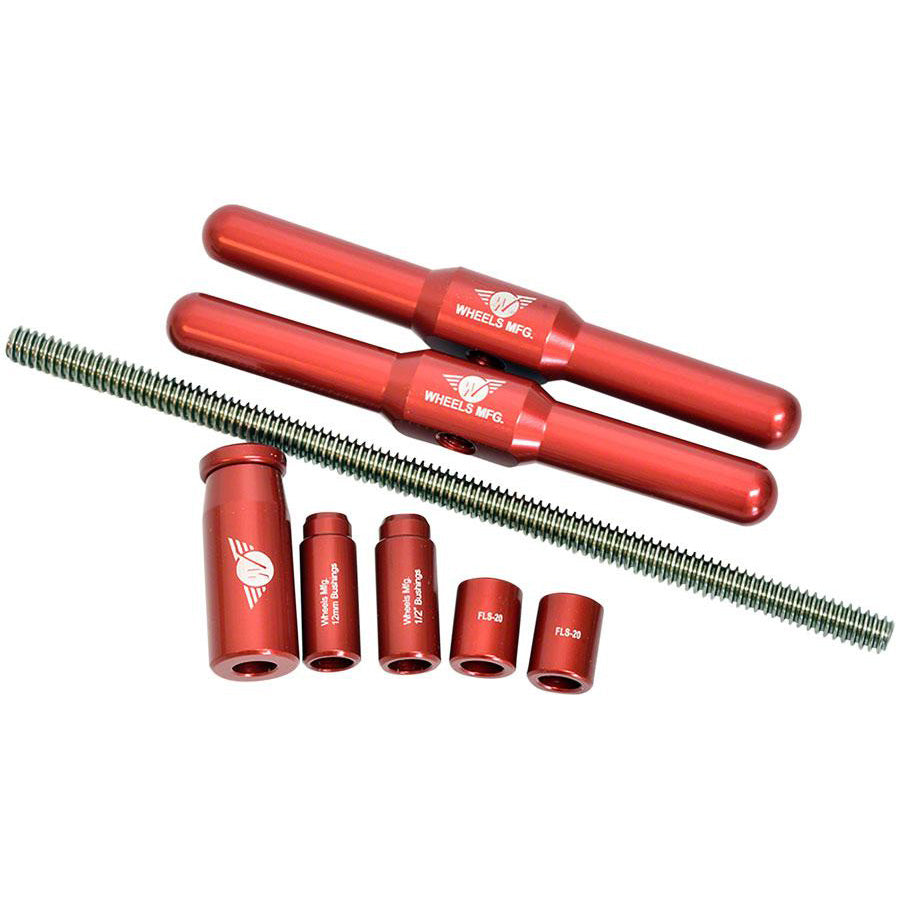 Wheels Mfg Shock Bushing Press Kit, Red-0