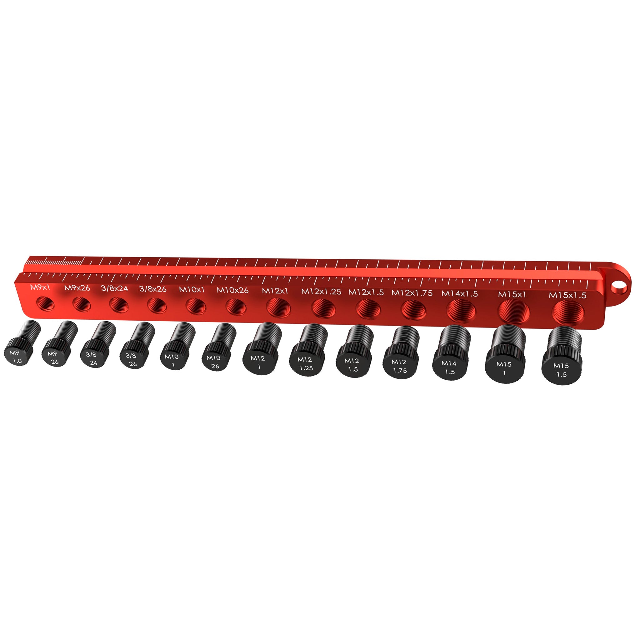 Wheels Mfg Axle Ruler Pro, Red-0