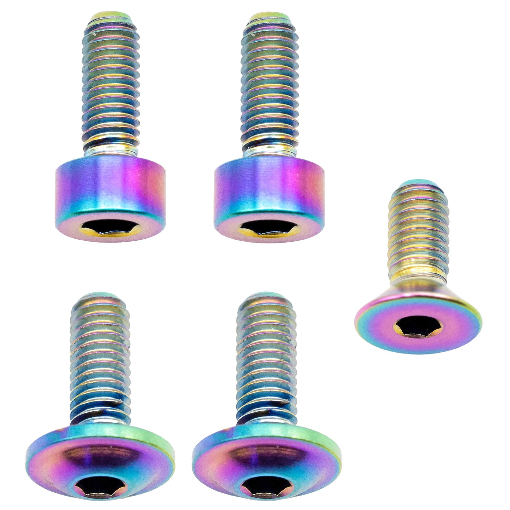 Better Bolts Fox 32 Fork Titanium Bolt Kit,2016-24, Rainbow, 5/Cou-0