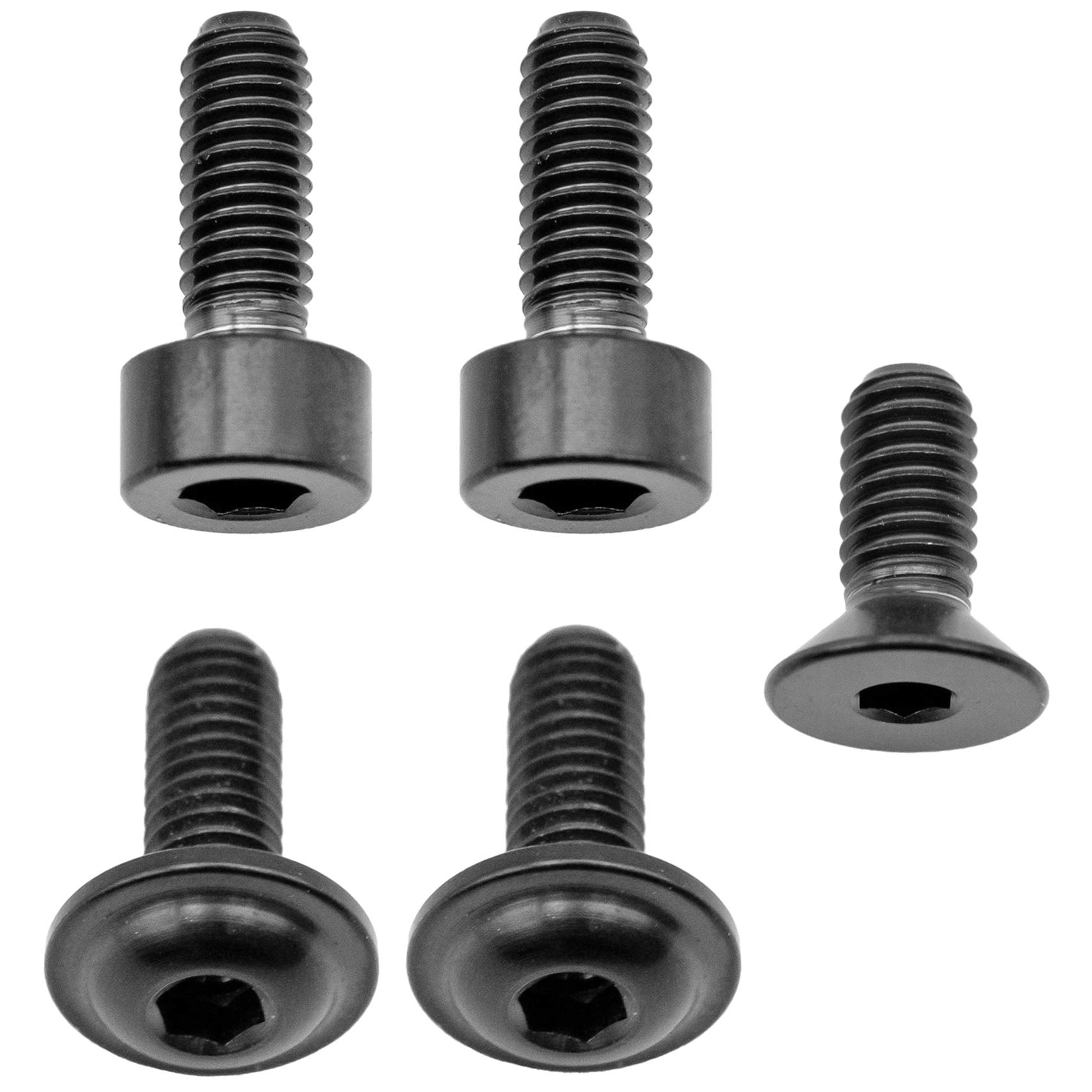 Better Bolts Fox 32 Fork Titanium Bolt Kit, Fit4/GripSL, Black,5/Cn-0