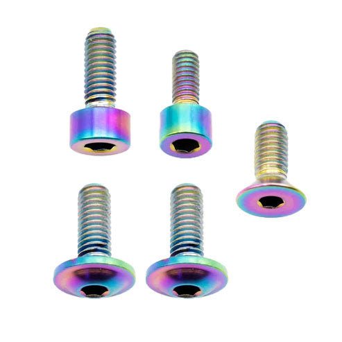 Better Bolts Fox 34 Fork Titanium Bolt Kit, Grip, Rainbow, 5/Count-0