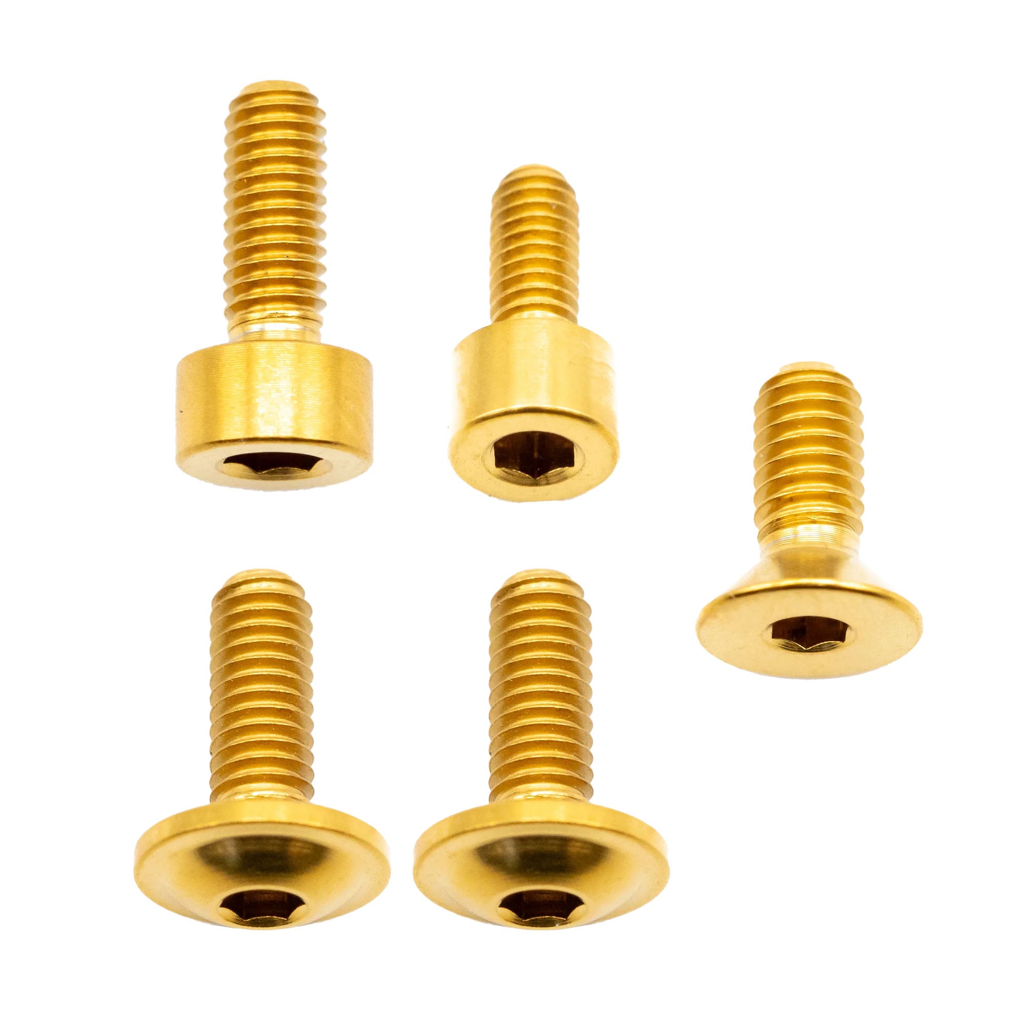 Better Bolts Fox 34 Fork Titanium Bolt Kit, Grip, Gold,5/Cn-0