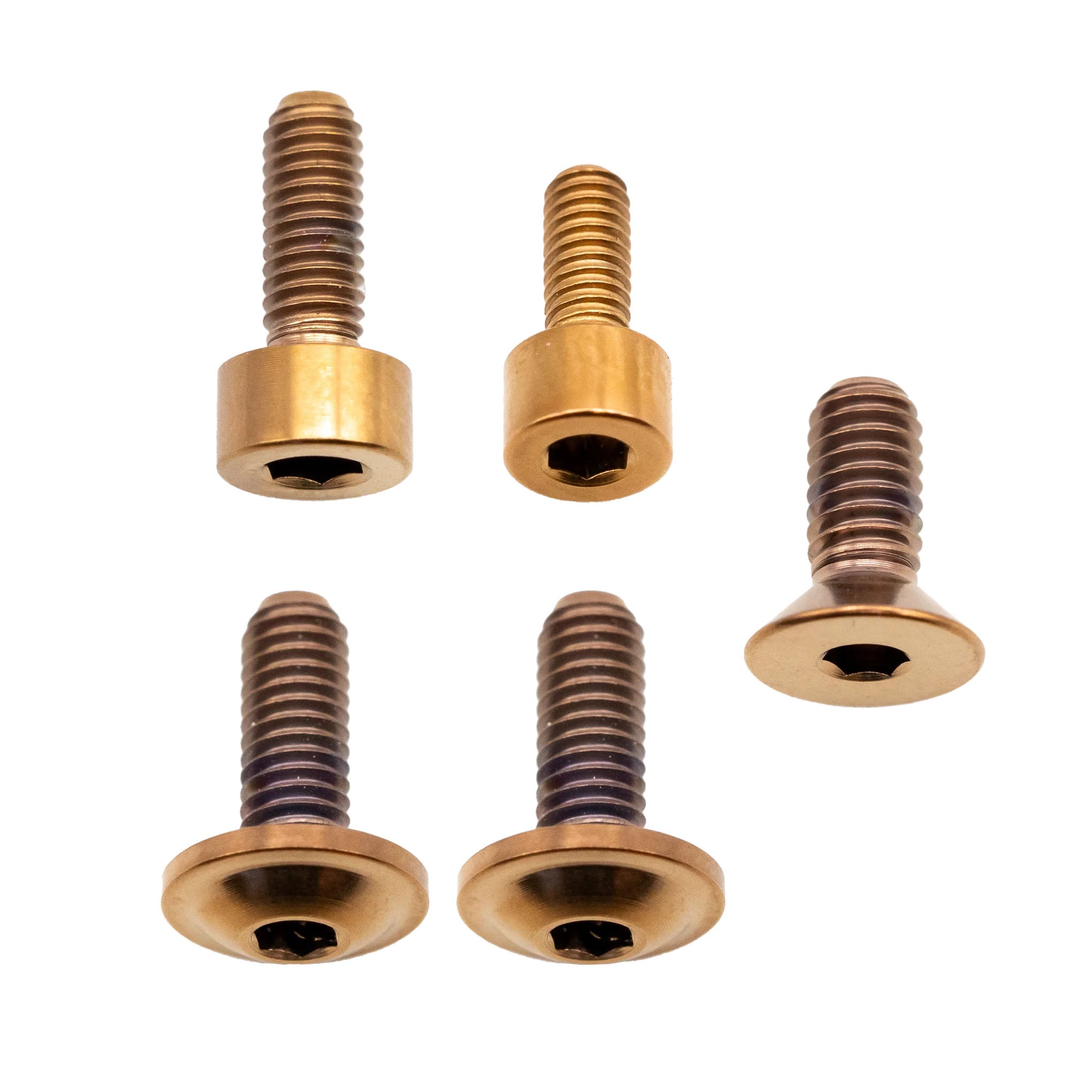 Better Bolts Fox 34 Fork Titanium Bolt Kit, Grip,Copper, 5/Count-0