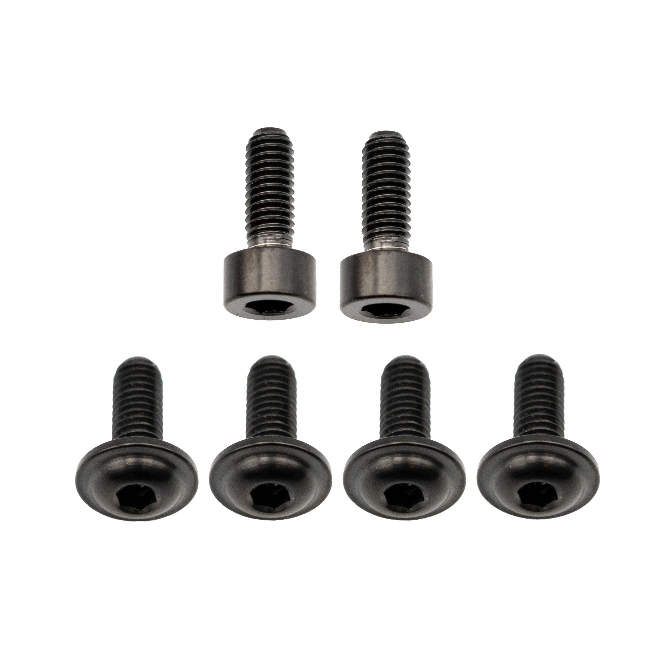 Better Bolts Fox 34SL Fork Titanium Bolt Kit,Fit4/GripSL, Black,6/C-0
