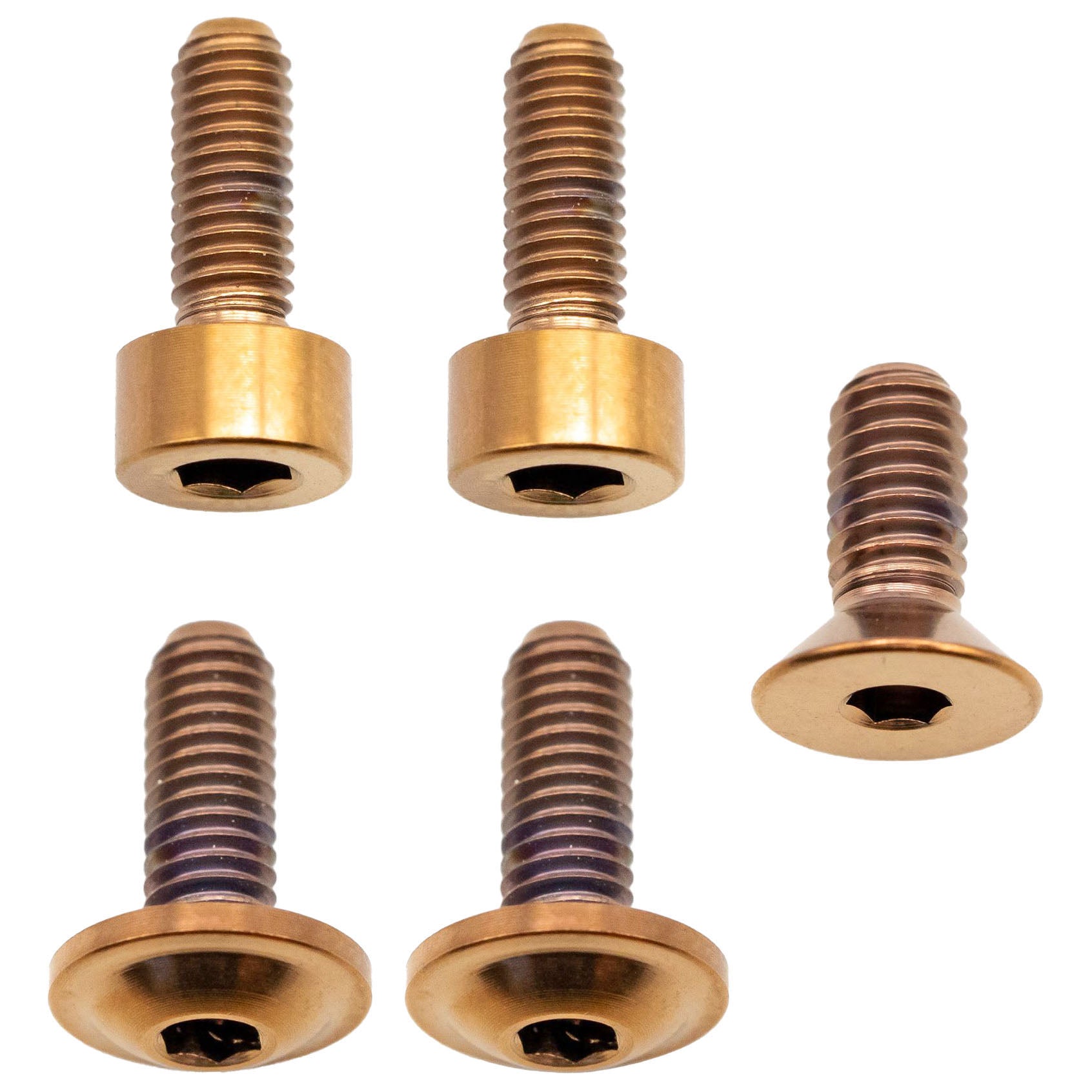 Better Bolts Fox 36 Fork Titanium Bolt Kit, Fit4/GripSL,Copper, 6/C-0