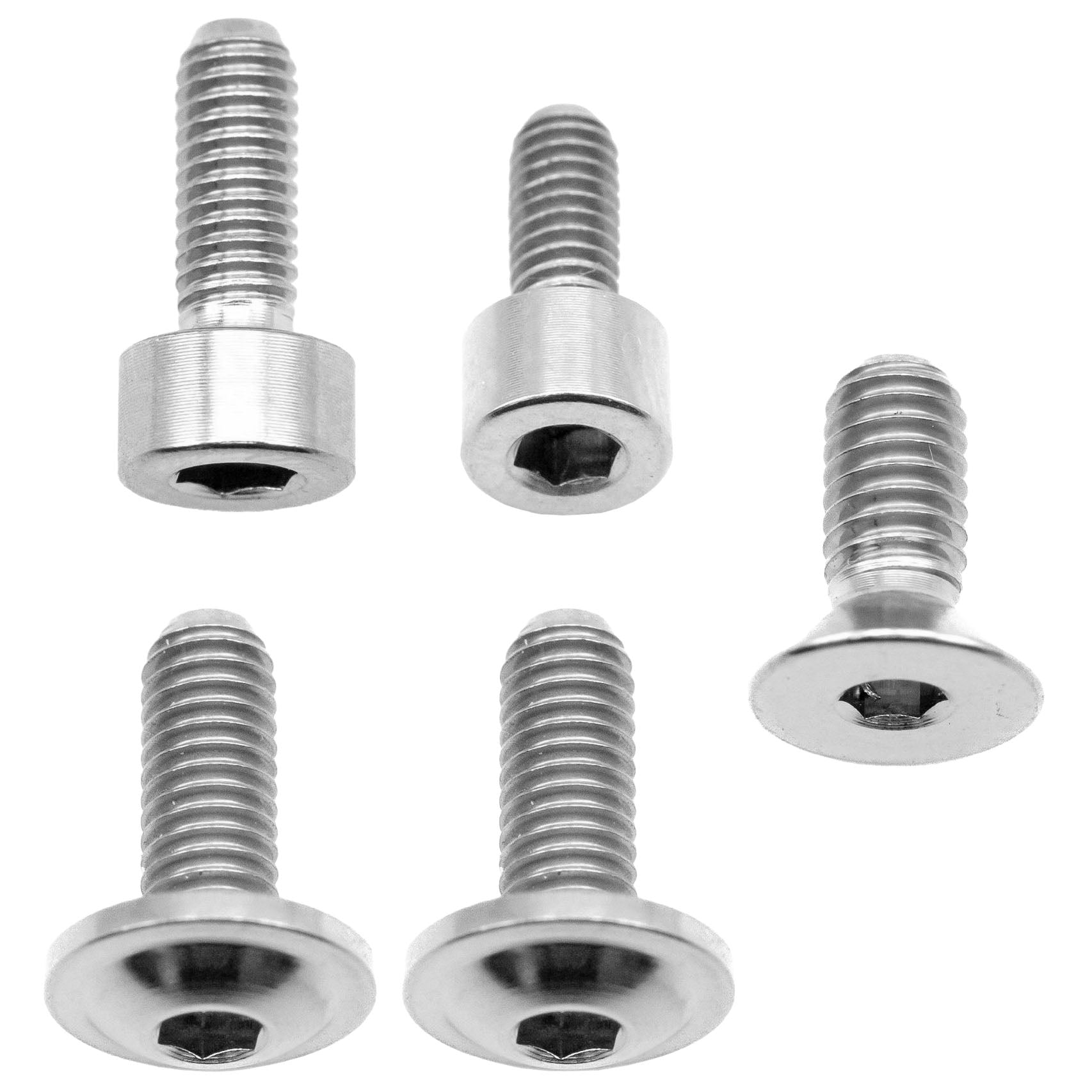 Better Bolts Fox 36 Fork Titanium Bolt Kit, Grip, Silver, 5/Count-0