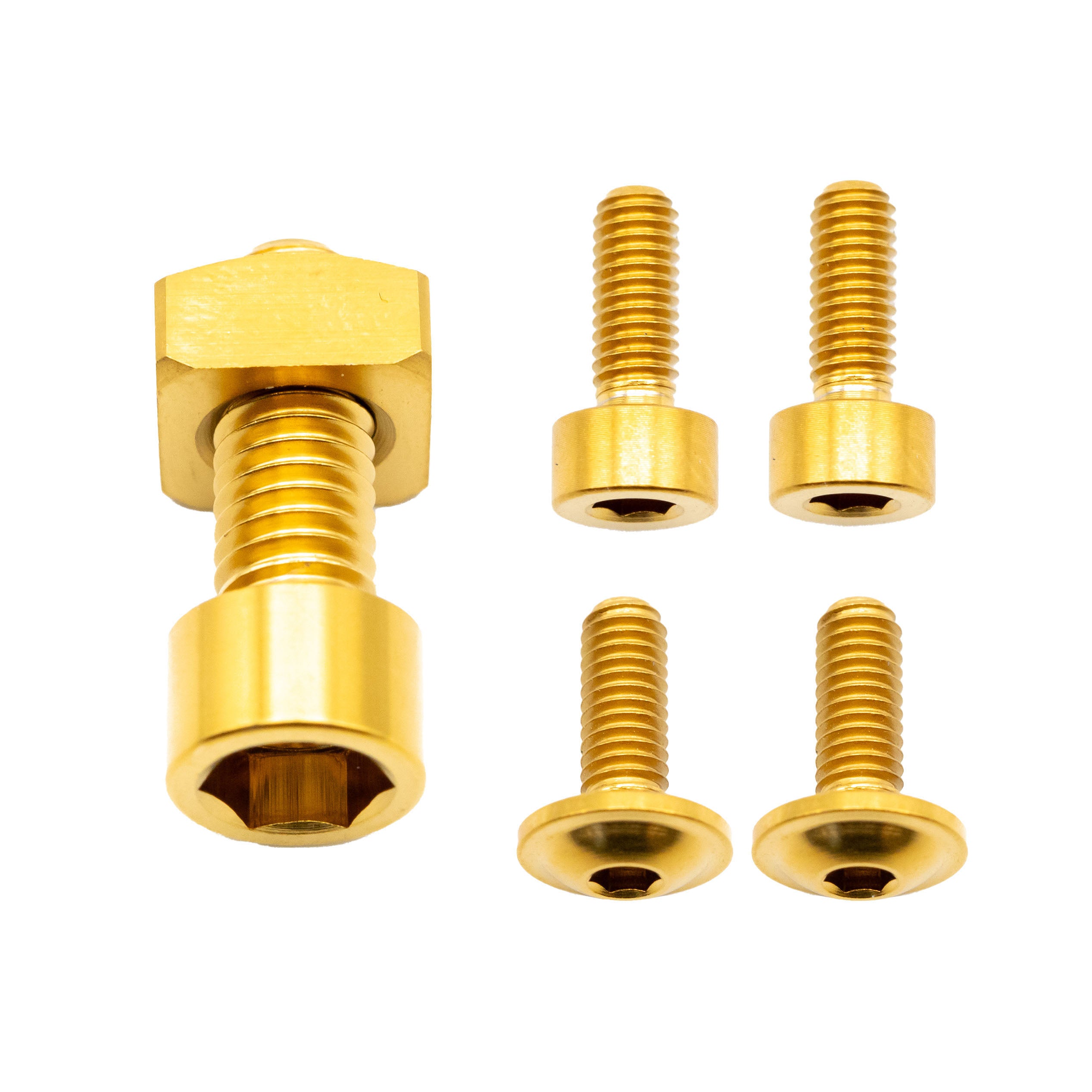 Better Bolts Fox 36 Fork Titanium Bolt Kit, Fit4/GripSL, Gold,6/Cnt-0