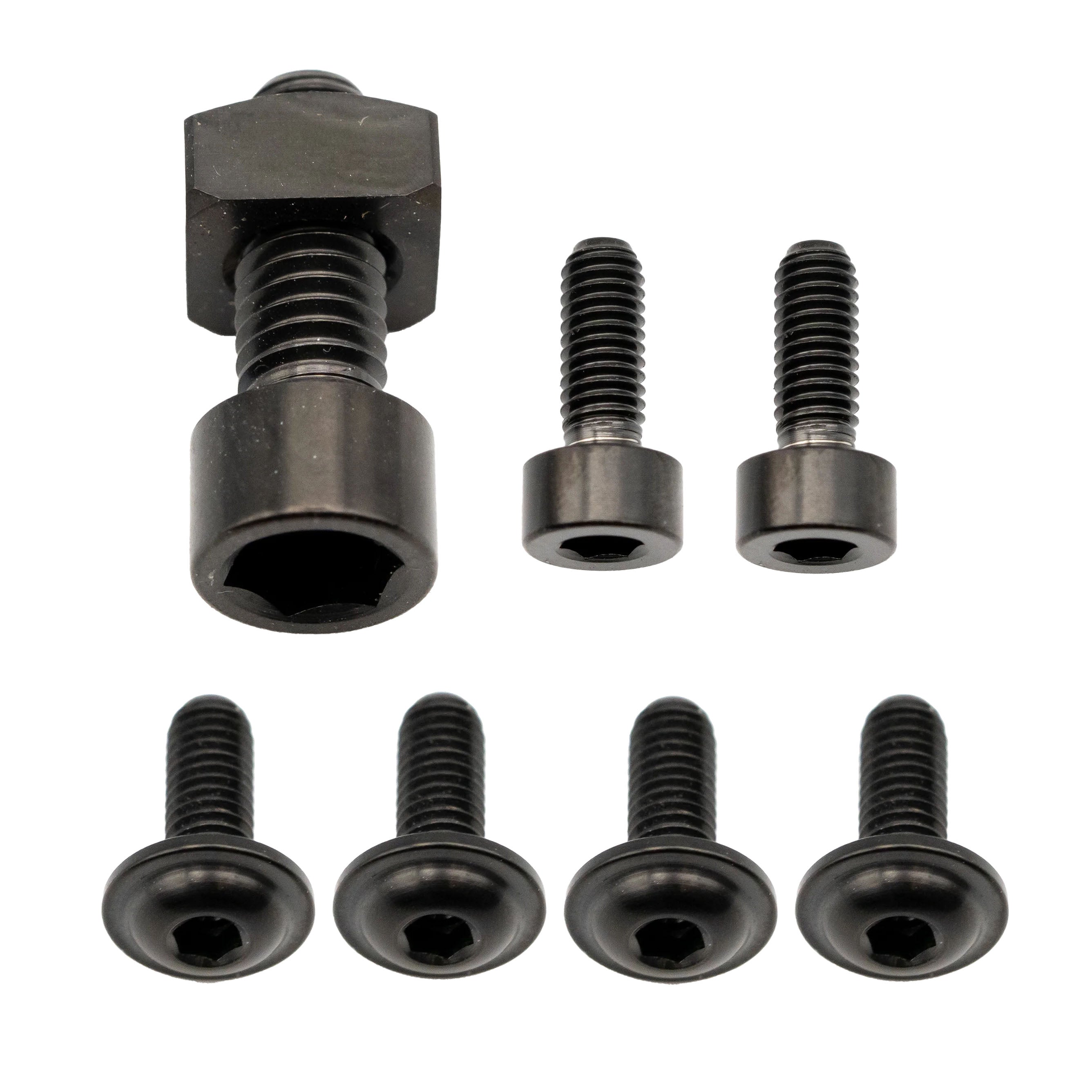 Better Bolts Fox 36 Fork Titanium Bolt Kit, Grip, Black, 7/Count-0