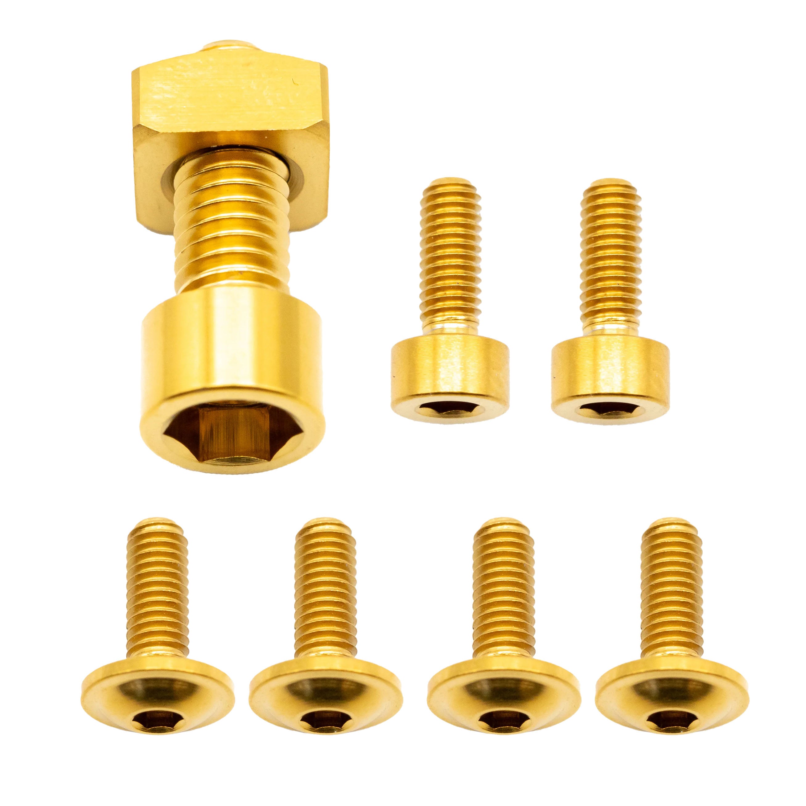 Better Bolts Fox 36 Fork Titanium Bolt Kit, Grip, Gold,7/Count-0